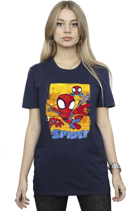 Immagine prodotto Spidey And His Amazing Friends Flying Maglietta Ampia Donna (L)
