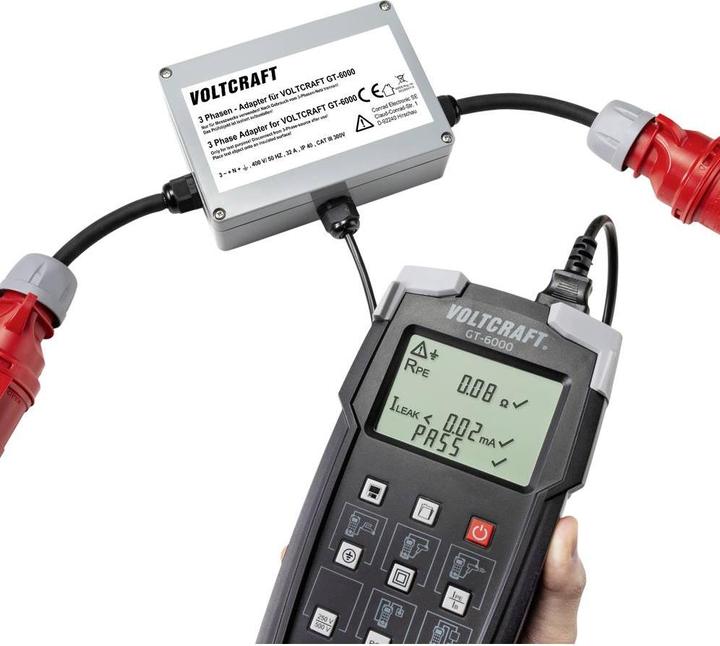 Immagine prodotto Voltcraft VC GT 6001 32A Adattatore spina di misura trifase CEE 32 A 1 pz. (Adattatore)