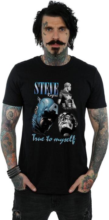 Actual product image Mens Steve Rogers Homage T-Shirt (XXL)