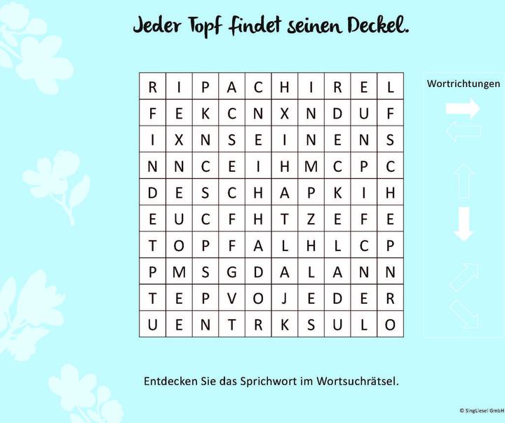 Immagine prodotto Wortsuchrätsel für Senioren mit vertrauten und beliebten Sprichwörtern. Grossdruck (Tedesco, Linus, Paolo, 2022)