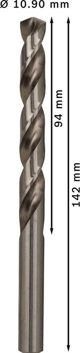 Actual product image Bosch Professional Zubehör PRO Metal HSS-G twist drill, 10.9 x 94 x 142 mm (10.9 mm)