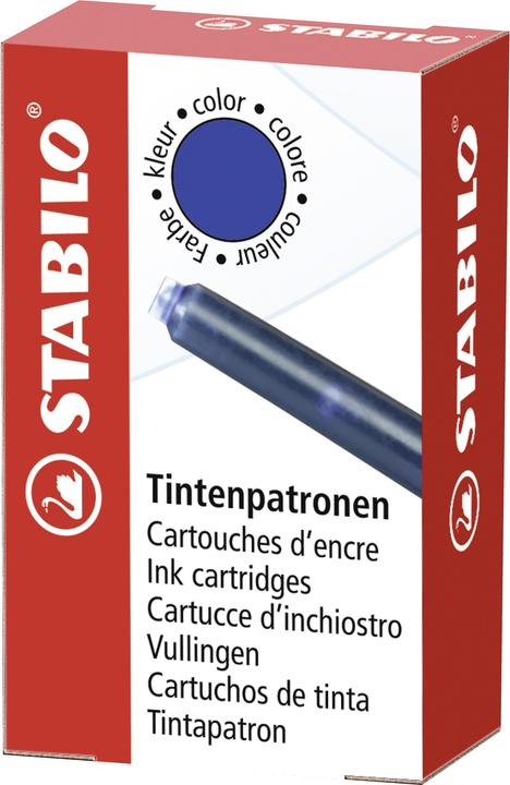 STABILO Refill Tintenpatronen zum Nachfüllen (Füllertinte, Königsblau)