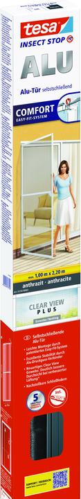 Produktbild tesa Insektenschutz Alu COMFORT für Türen, Insektengitter (100 x 220 cm)