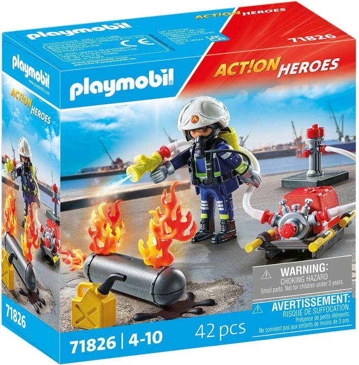 Actual product image Playmobil Löschung eines Gastanks (71826, Playmobil Action Heroes)
