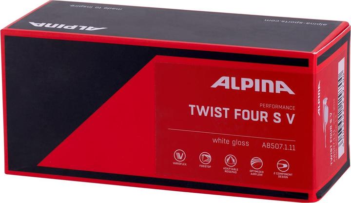 Actual product image ALPINA SPORTS Twist Four S VL+ (White, Black)