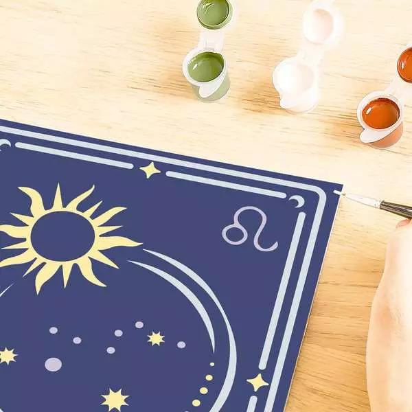 Image du produit Ravensburger CreArt - Peinture par numéros 23743 - Zodiac Sign : Leo, signe du zodiaque Lion - à partir de 14 ans