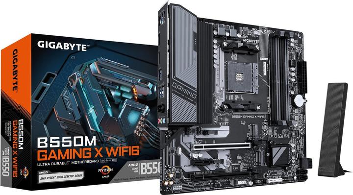 Produktbild Gigabyte MB GBT AMD AM4 B550M GAMING X WIFI6 (AM4, AMD B550, mATX)
