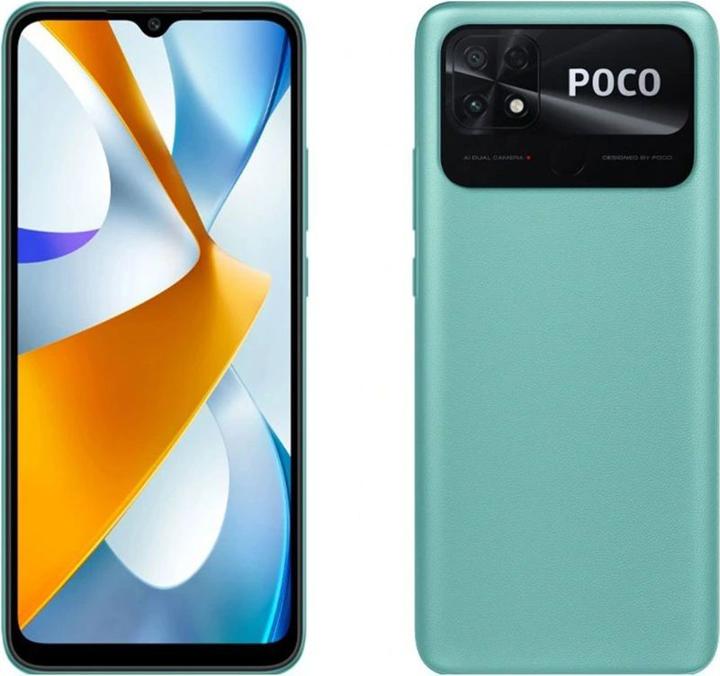 Actual product image Xiaomi Poco C40 (32 GB, Coral Green, 6.71", Dual SIM, 13 Mpx, 4G)