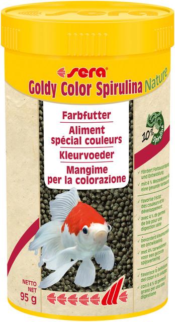 Image du produit Sera Goldy Color Spiruline Nature (250 ml)