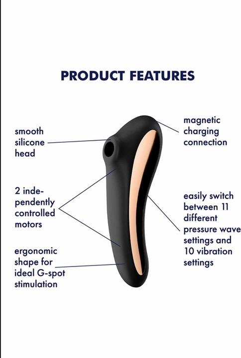 Actual product image Satisfyer Dual Kiss Air Pulse Vibrator