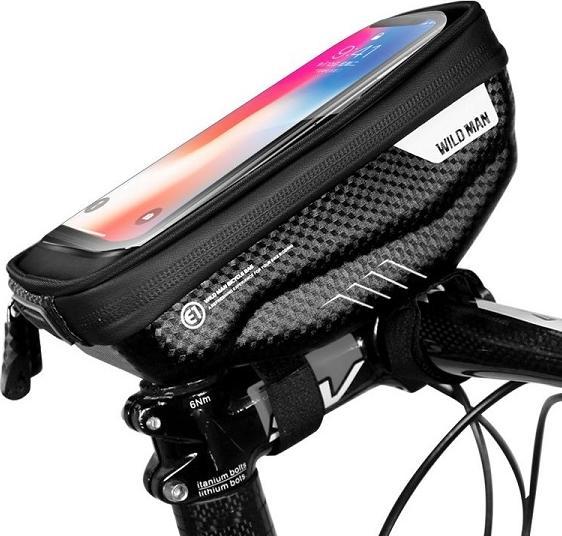 Immagine prodotto Wildman Etui/uchwyt rowerowy S E1 sakwa na ramę czarna/nero (1 l, Borsa portapacchi)