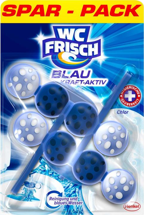 WC Frisch Agent de rinçage bleu Kraft-Aktiv Chlore