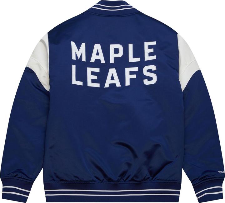Actual product image Mitchell & Ness M&N Heavyweight Satin Veste NHL Toronto Maple Leafs (XXL)