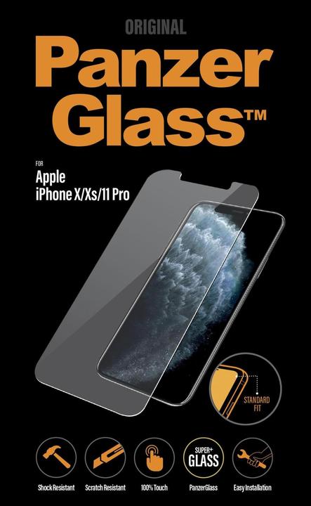 Immagine prodotto PanzerGlass vestibilità standard (1 Pezzo/i, Apple iPhone XS, Apple iPhone 11 Pro, Apple iPhone X)