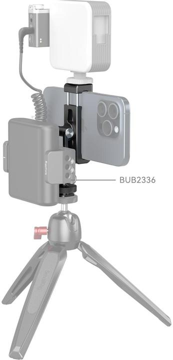 Produktbild SmallRig Metal Phone Holder with Cold Shoe Mount (Gimbal Zubehör, Cage Zubehör, Diverses Video Zubehör)
