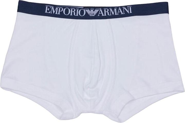 Actual product image Emporio Armani Mens Cotton Ribbed Boxer Shorts (Pack of 2) (XL, pack of 2)