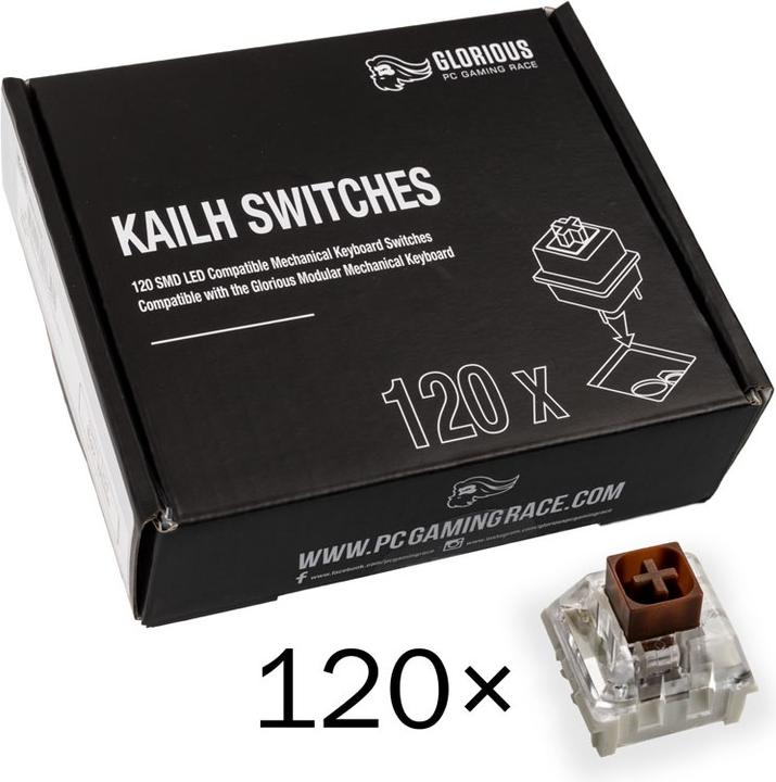 Produktbild Glorious PC Gaming Race Kailh Box Brown Switches (120 Stück)
