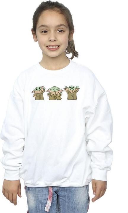 Produktbild Star Wars The Mandalorian Grogu Poses Sweatshirt Mädchen (140, 146)