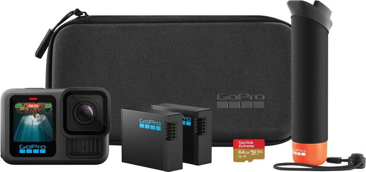 Actual product image GoPro HERO13 Black Accessory Hard Bundle (inkl. 64 GB MicroSDXC-Karte) (60p, Bluetooth, Wi-Fi)