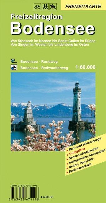 Image du produit Carte de la région de loisirs du lac de Constance