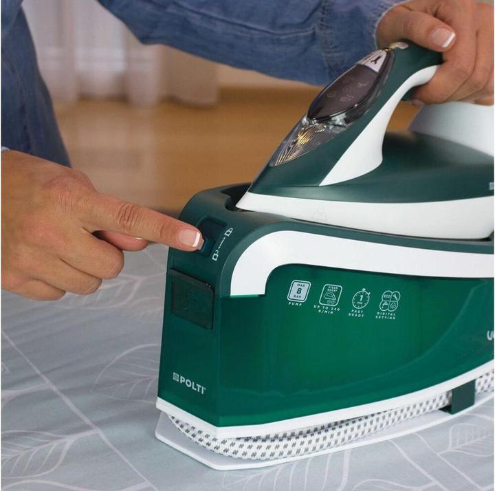 Actual product image Polti VE30.20 ferro da stiro a caldaia 2200 W 1,6 L Ceramica Verde, Bianco (2200 W, 240 g/min)