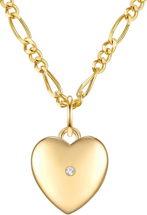 Lulu & Jane Sterling Silber Diamant gelbgold 42,0 cm Basiskette + 5,0 cm Verlängerung - 33484 (Sterling Silber, 42 - 47 cm)