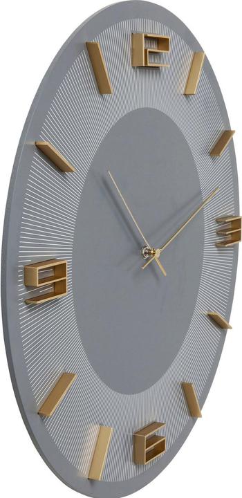 Produktbild Kare Design Wanduhr Leonardo Grau/Gold (49 cm)