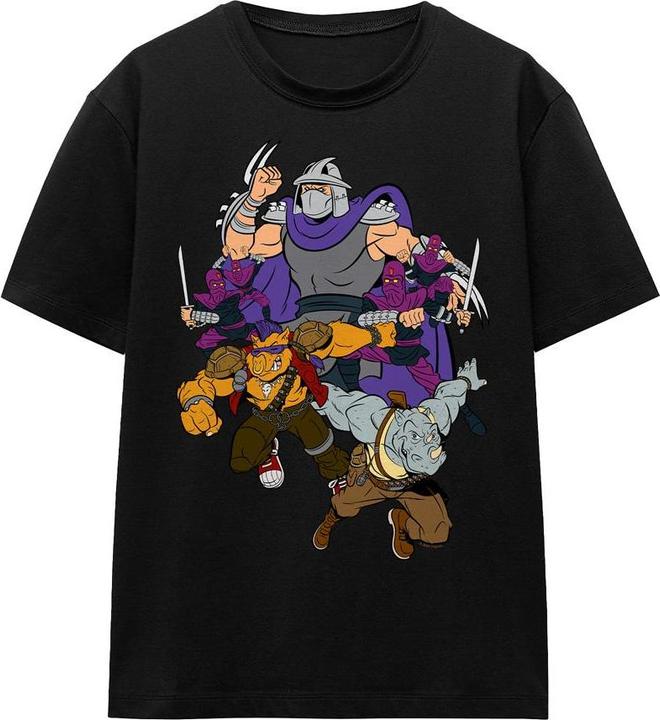 Actual product image Teenage Mutant NT Unisex Adult Shredder And Foot Clan T-Shirt (L)