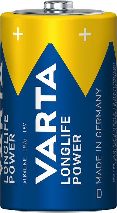 Image du produit Varta LONGLIFE Power (2 pcs, D, 16500 mAh)