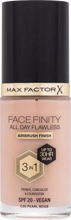 Immagine prodotto Max Factor Facefinity 3-in-1 All Day Flawless Liquid Foundation SPF 20 35 Pearl Beige (C35 Beige perlato)