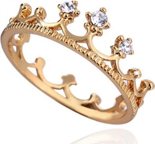 Immagine prodotto Hermex Anello in oro RGP con zircone - oro taglia 55 (55)