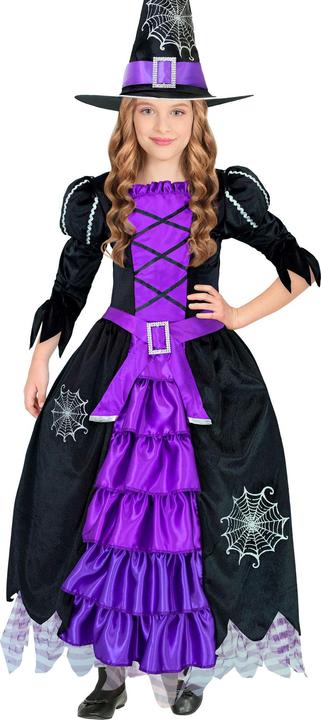 Actual product image Widmann Witch children's costume in black - purple (158)