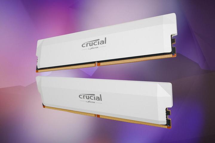 Image du produit Crucial Pro DDR5-6000 Kit 32GB 2x16GB UDIMM white Overclocking (2 x 16GB, 6000 MHz, RAM DDR5, U-DIMM)