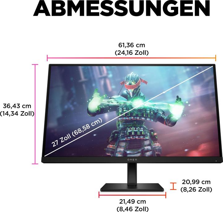 Produktbild HP Omen 27k (3840 x 2160 Pixel, 27")