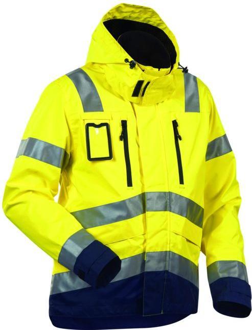 Blakläder Warnschutz-Funktionsjacke, gelb / marineblau, Unisex-Grösse: L