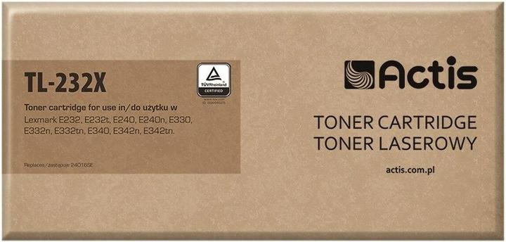 Actual product image Factis TL-232X toner cartridge Lexmark 24016 34016 new 100% - Compatible - toner unit (FC)
