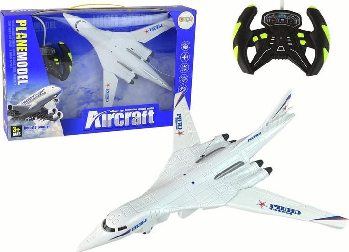 Lean Toys R/C weisses Passagierflugzeug