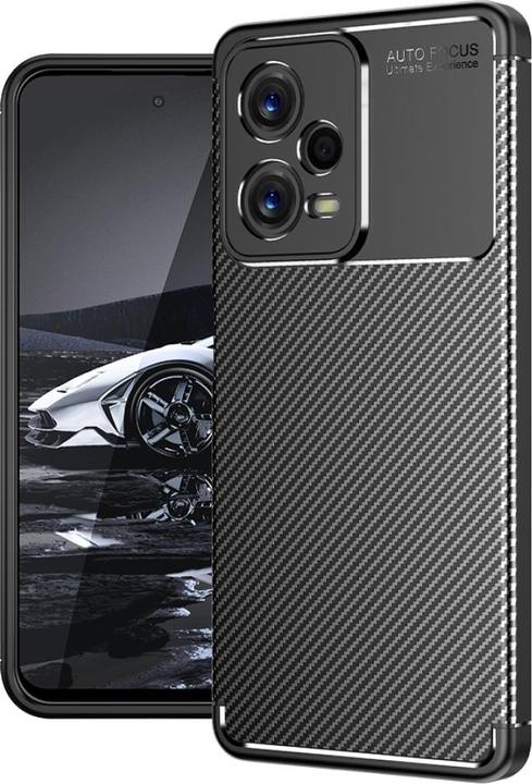 Screenguard Xiaomi Redmi Note 12 Pro 5G Hülle Carbon Design TPU Case (Xiaomi Redmi Note 12 Pro 5G)