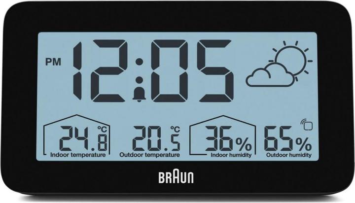Produktbild Braun Uhren BC13BP Funk-Wetterstation DCF
