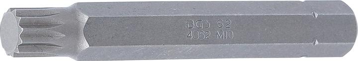 Actual product image BGS Bit length 75 mm 10 mm (3/8") Drive Spline (for XZN) M10 (10 mm (3/8"), 12.5 mm (1/2"))