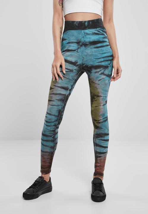 Immagine prodotto Urban Classics Leggings a vita alta in cotone Tie Dye da donna (L)