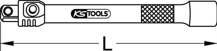 Produktbild KS Tools 1/4" CHROMEplus Verlängerung