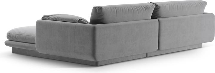 Image du produit Micadoni Canapé D'Angle Gauche Velours, "Torino", 4 Places, 250x170x83 Fabriqué en Europe (Canapé d'angle)