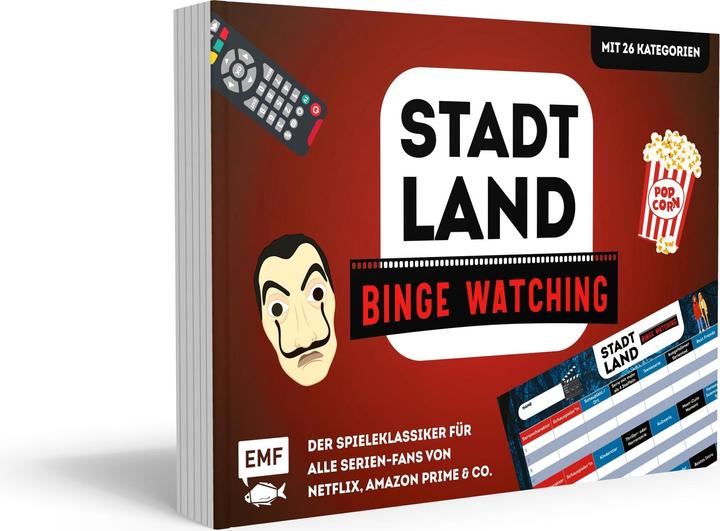 Image du produit City, Country, Binge Watching - Le jeu classique pour tous les fans de séries de Netflix, Amazon (Allemand)