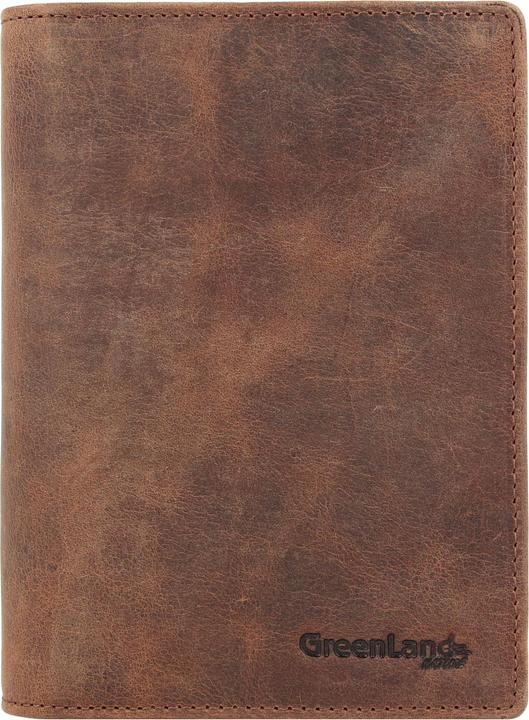 Actual product image Greenland Nature Montenegro passport holder RFID leather 12 cm