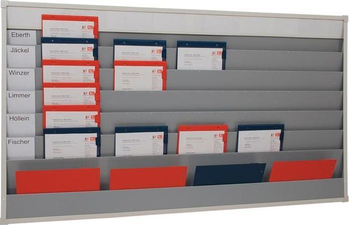 Produktbild Eichner Planungstafel H900xB1580xT78 mm 6 Schienen grau