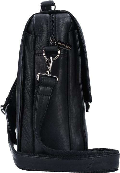 Image du produit Greenland Nature Black Nappa Porte-documents en cuir 40 cm Compartiment pour ordinateur portable