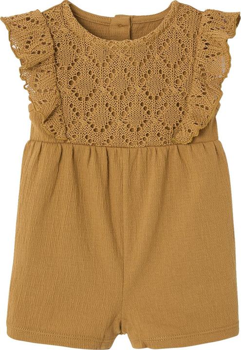 Actual product image Vertbaudet Mädchen Baby Overall mit gehäkeltem Oberteil (104)