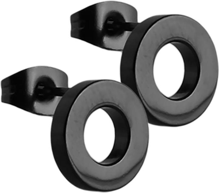 Produktbild Star Piercing Ohrstecker Fake Tunnel schwarz (Chirurgenstahl 316L, ohne Messing)