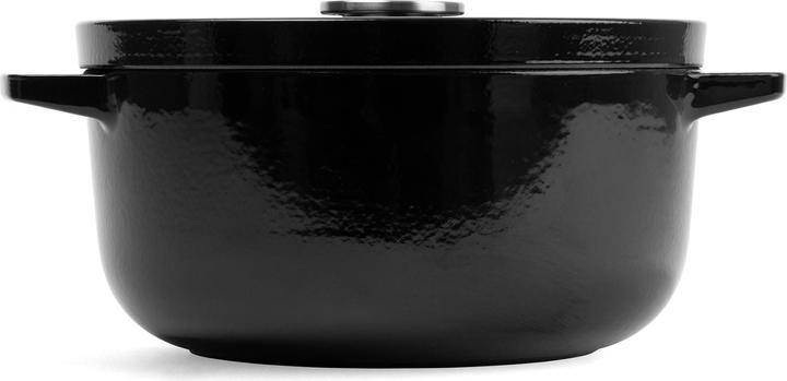 Actual product image KitchenAid braadpan 22cm - gemailleerd gietijzer - onyx zwart - rond (22 cm, Casserole + Stewpot, Cast iron)